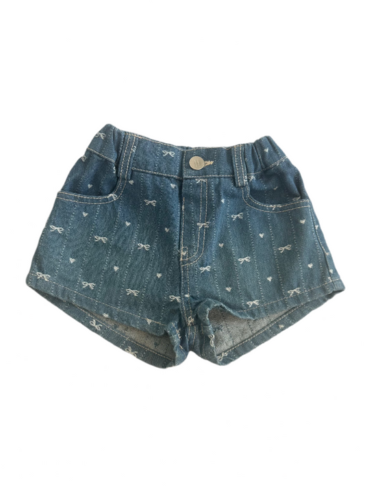 Ribbon Jean Shorts