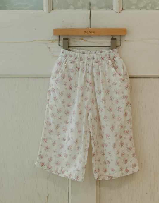 Linen Floral Pants