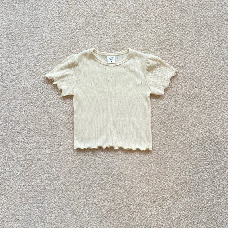 Pointelle short sleeve