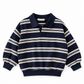 Navy Santi Collar Sweatshirt