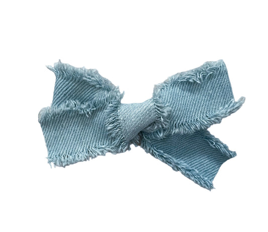 Raw Denim Bow