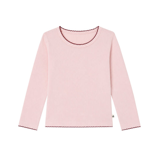 Blush Pointelle Top