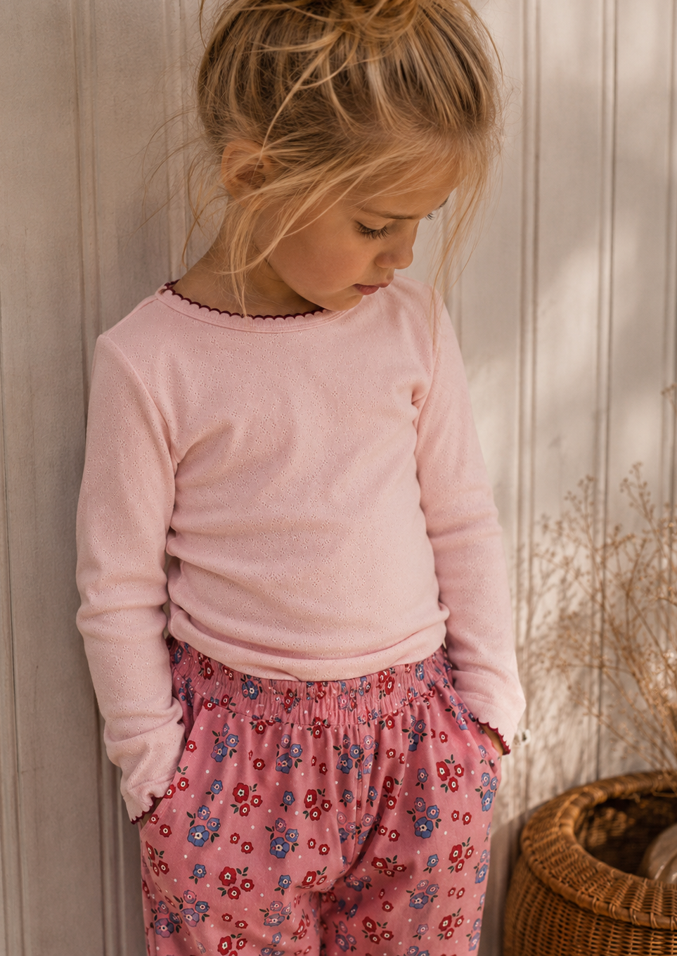 Blush Pointelle Top