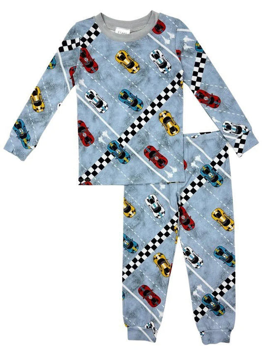 Racecars Long Sleeve Pj set