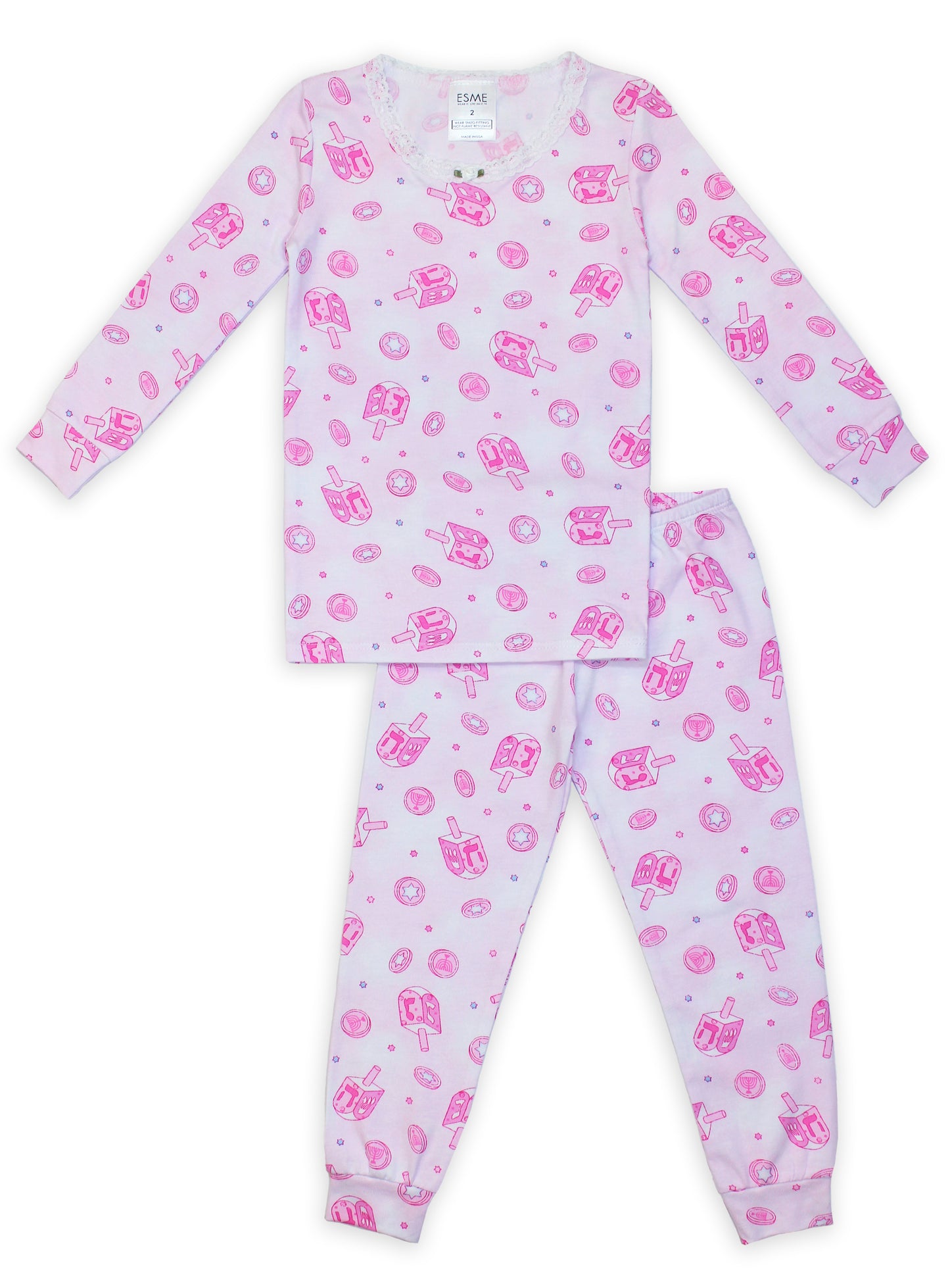 Hannukah Pink Pj Set