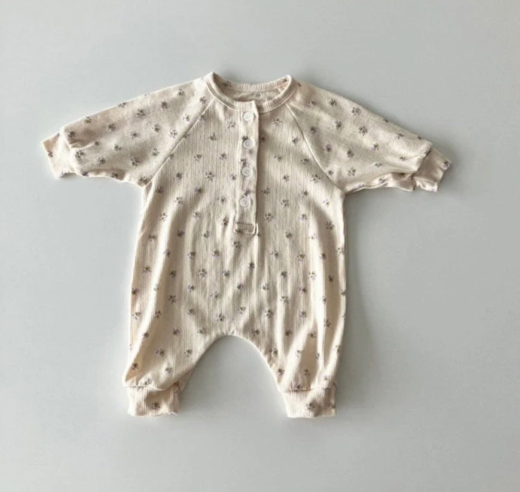 Floral Pointelle Onesie