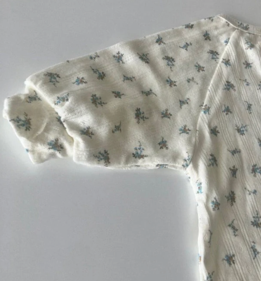 Floral Pointelle Onesie