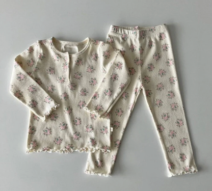 Indi Floral Henley Set