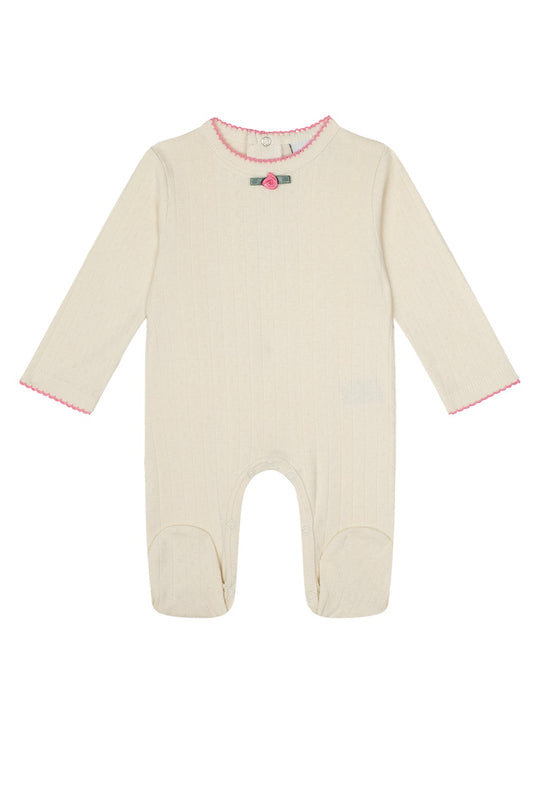 Milk Jacquard Footsie