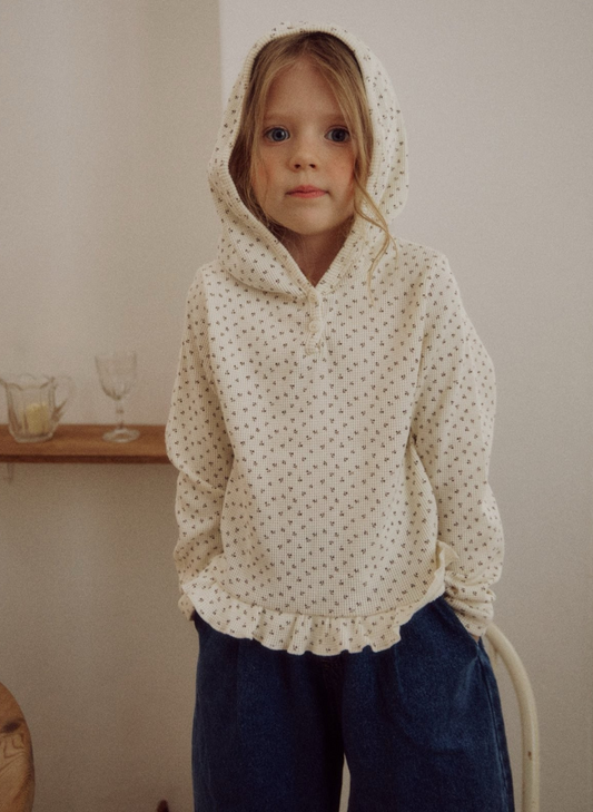 Hooded Waffle Tee
