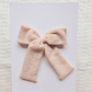 Fabric beige bow