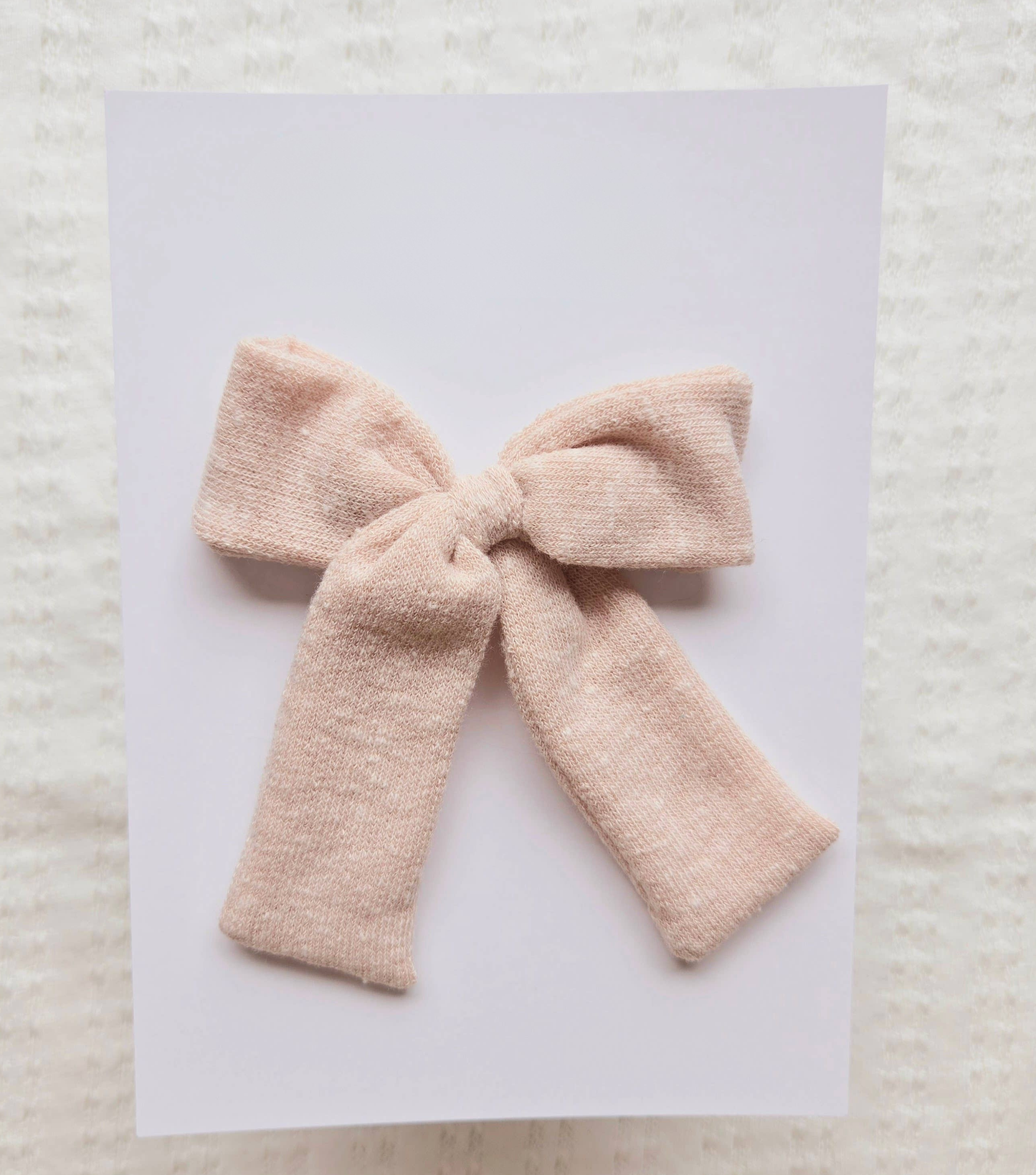 Fabric beige bow