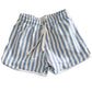 Blue striped swim trunk