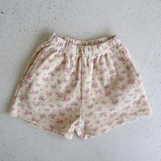 Floral Waffle Shorts