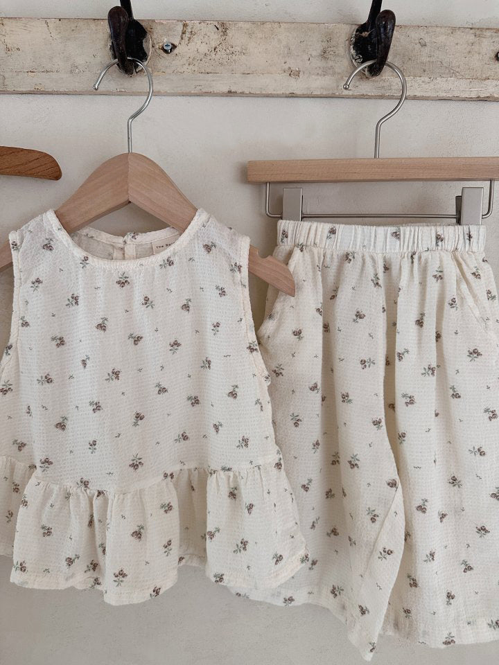 Camille linen pant set